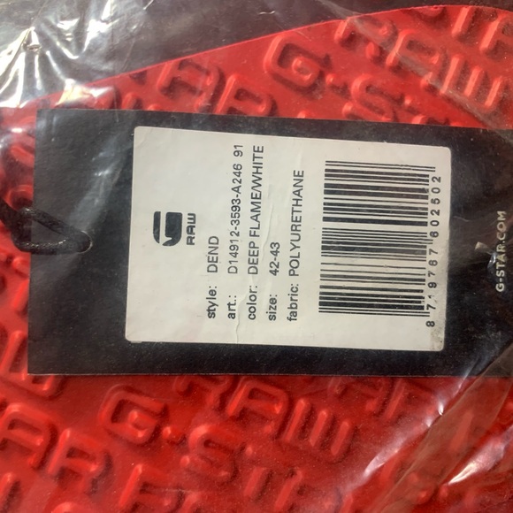 G-Star Raw flip flops. Size 42-43 or 10-11 - Picture 2 of 3